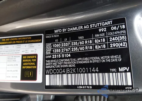 2019 Mercedes-Benz Glc 300 z USA, uszkodzony, nr VIN WDC0G4JB2K1001144